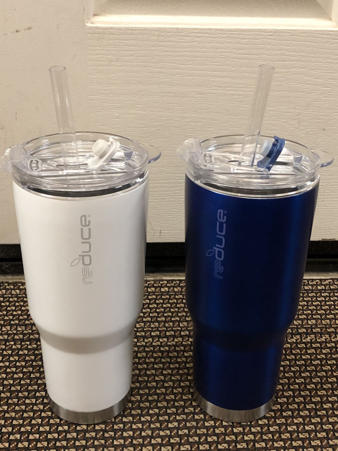 New Reduce Insulated Dual Wall Water Bottle Set with Lid & Straw
