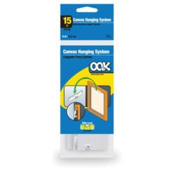 OOK Plastic Canvas Hanging System Cleat - Holds 15Lbs Maximum