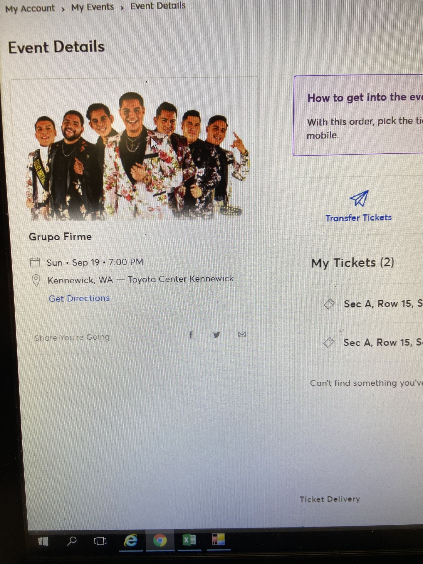 Grupo Firme Concert Tickets For 9/19/2021