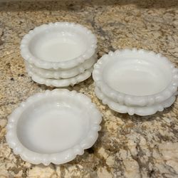 Vintage Anchor Hocking Milk Glass 