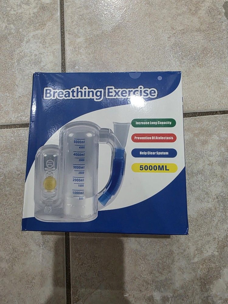 Breathing exercise spirometer