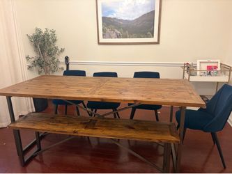 Wood dinning set
