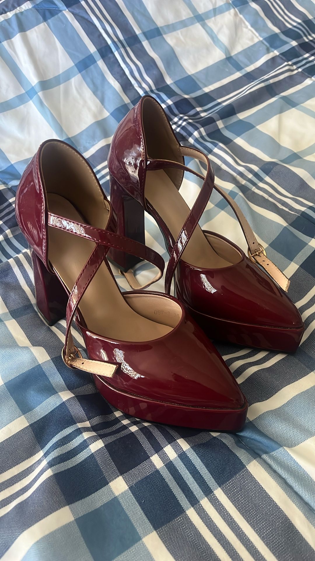 Burgundy High Heels