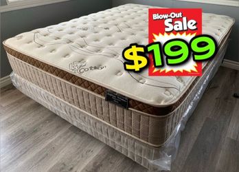 Full Organic Cloud Edition Europillow Top 12inch Mattress