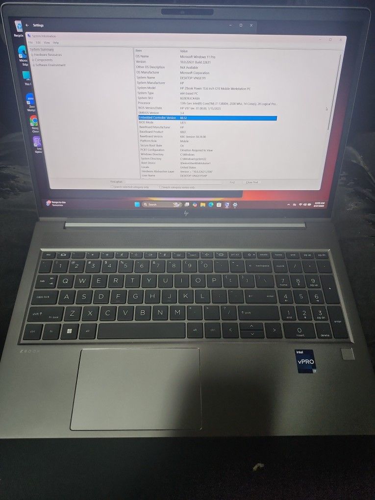 HP ZBook Power 15.6" G10 Mobile WorkStation PC. Wolf Pro Security