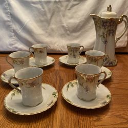 Antique Victorian Cocoa Set