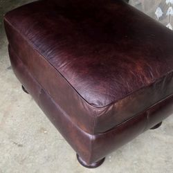 LEATHER OTTOMAN! FOOT REST!!