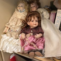 Porcelain Dolls Passed Down From Great Grandmother 