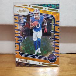 Keon Coleman Rookie Quarterback Refractor/299