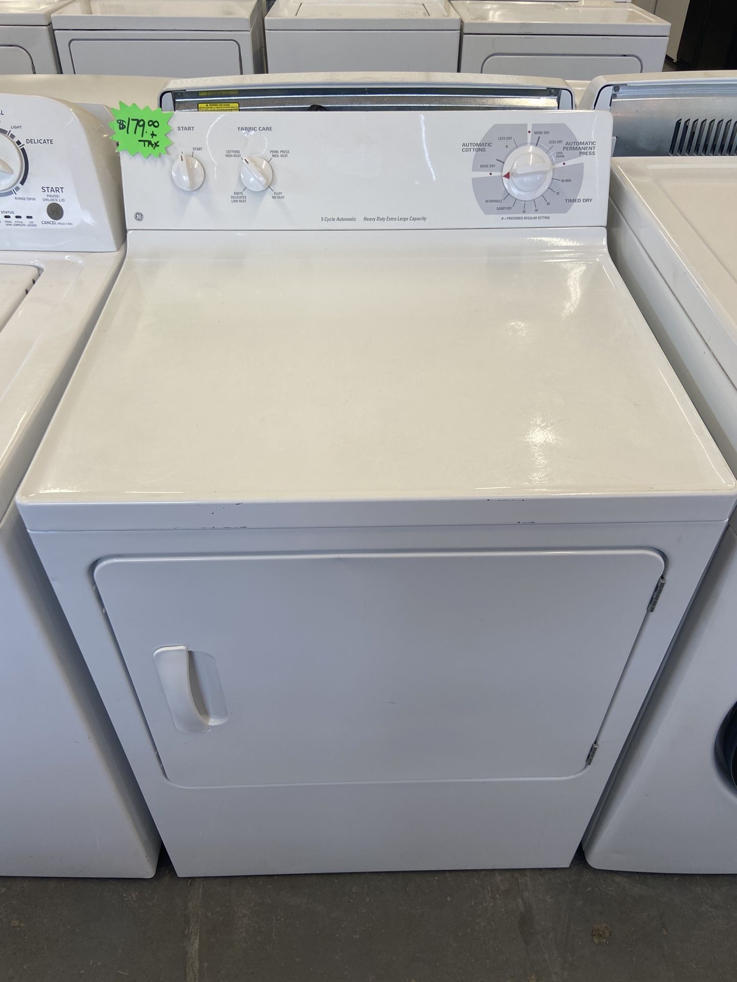 GE LARGE CAPACITY DRYER