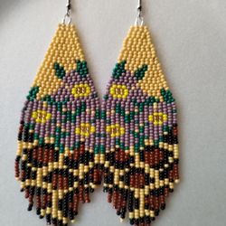 Hand Made Beaded Earrings