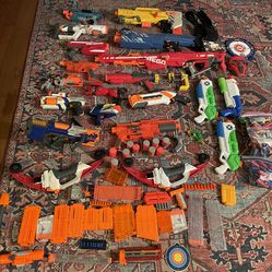 Collection of nerf guns