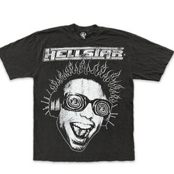 HELLSTAR  WHAT HEAVEN SOUNDS LIKE TEE "WASHED BLACK" Size-XL