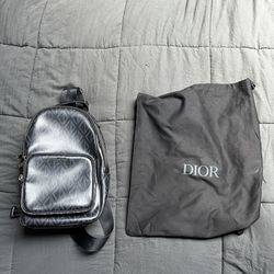 Toiletry Bag Dior Gray CD Diamond Canvas