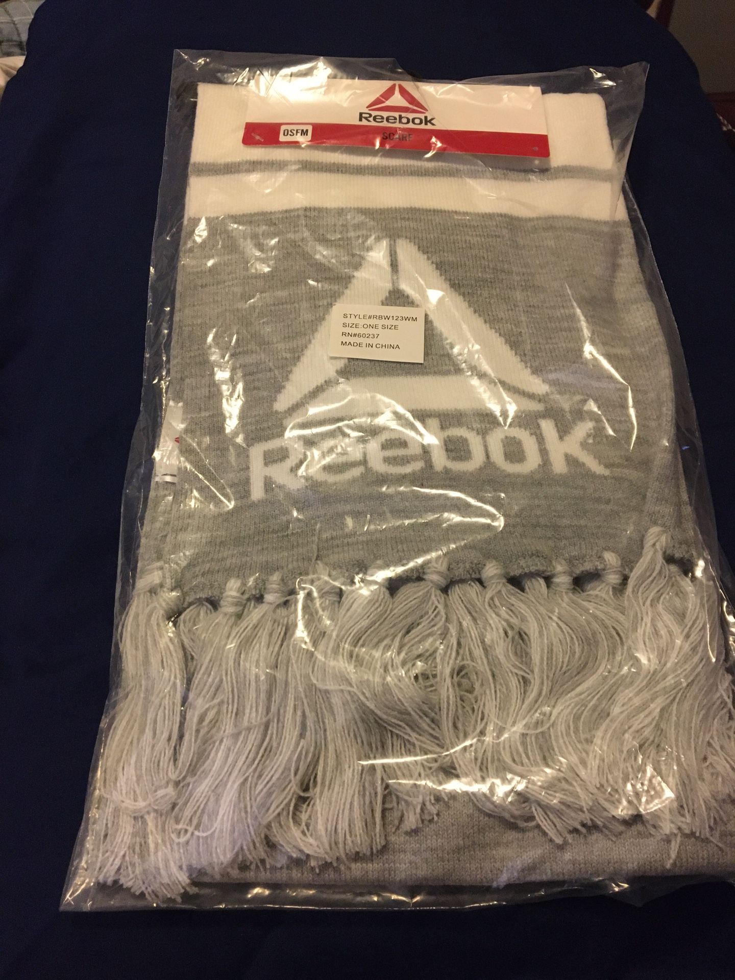 New 2 Reebok Fringe Scarfs 