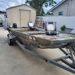 14ft Alumacraft John Boat  Trade 