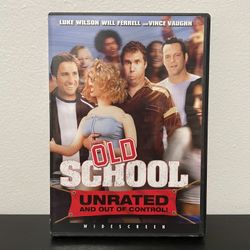 Old School DVD Unrated Out Of Control Will Ferrell Vince Vaughn Y2K Comedy 2003