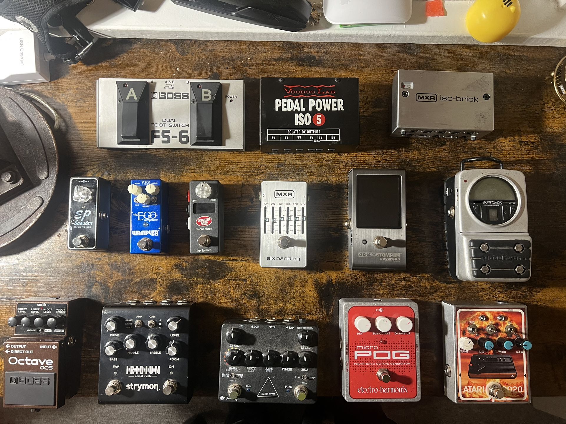 Guitar effects pedals And Power