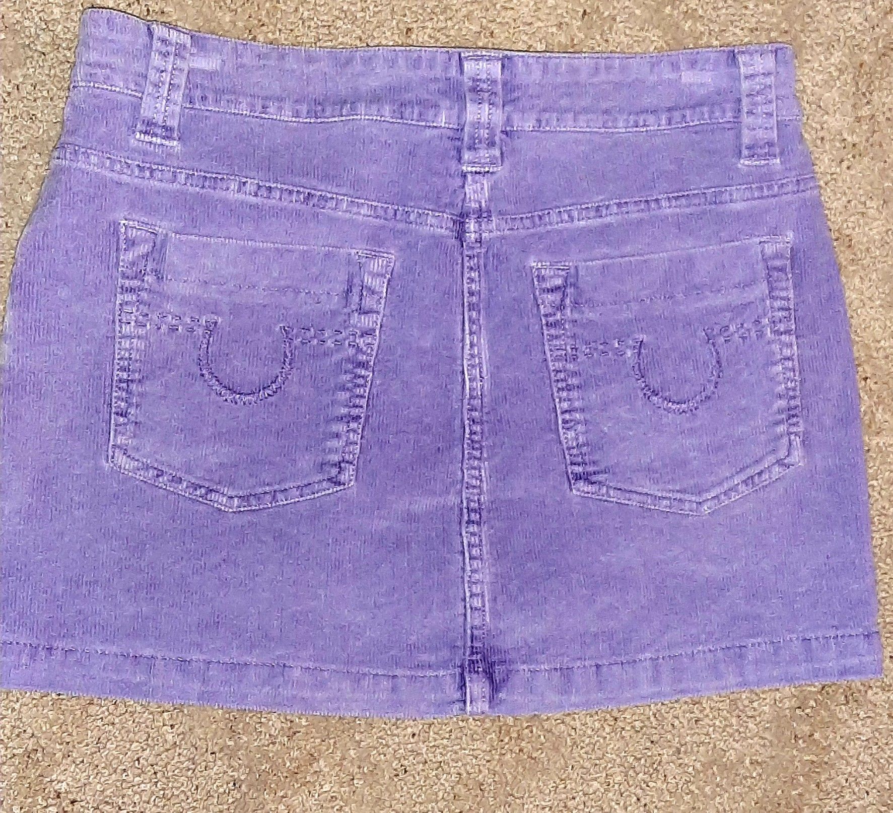Purple Corduroy Skirt