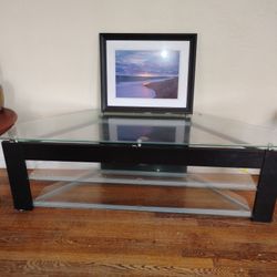 Glass Tv Shelf 