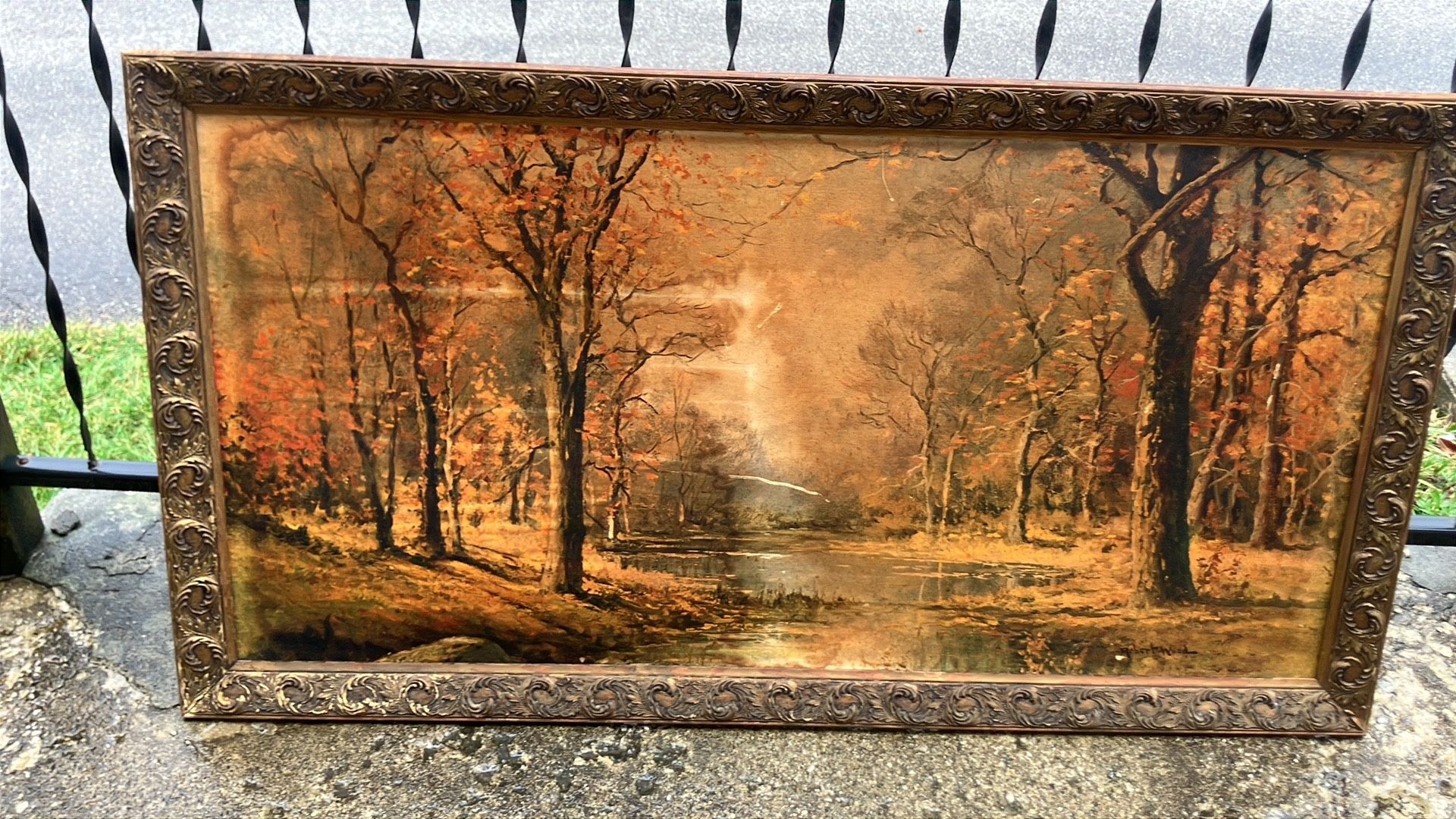 Robert Wood Vintage Autumn Painting