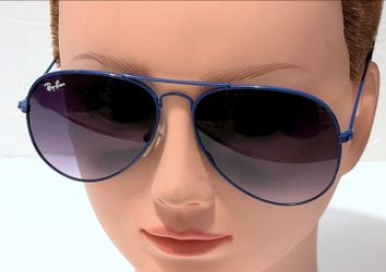 Ray-Ban Aviator Blue Mirror Sunglasses RB3025 62-14-135