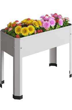 PROXRACER Raised Garden Bed with Detachable Legs Elevated Metal Planter Box for Growing Fresh Herbs Vegetables Flowers Succulents&Other Plants for Out