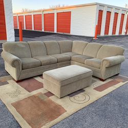 L SHAPED SECTIONAL COUCH LIVING ROOM 4 PIECES