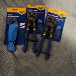 QEP Glass Tile Nippers + Folding Utility Knife (brand New Bundle)