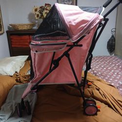 Pink Dog Stroller