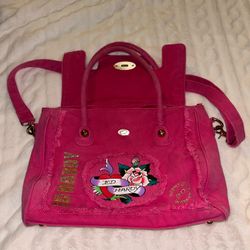 Pink Ed Hardy Duffle Bag 