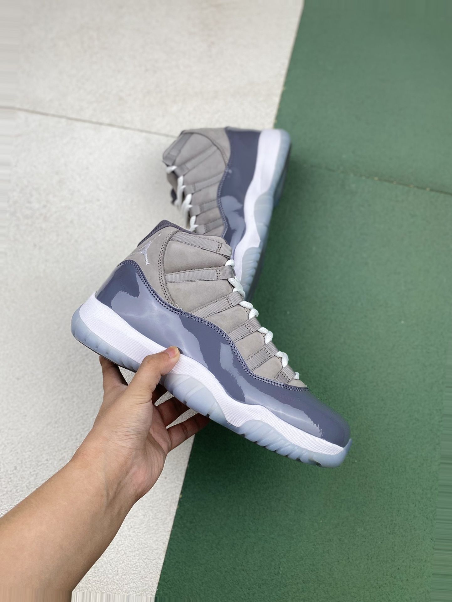 Jordan 11 in Cool Grey, the epitome of sneaker perfection