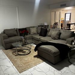 Gray L-Shaped sectional Sofa