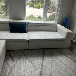 White Leather Sofa