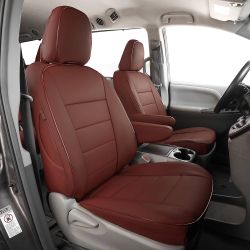 Siena Seat Covers for Toyota Siena Limited, 7 Luxury Seats 2015 2016 2017 2018 2019 2020 - Three Rows, Leather