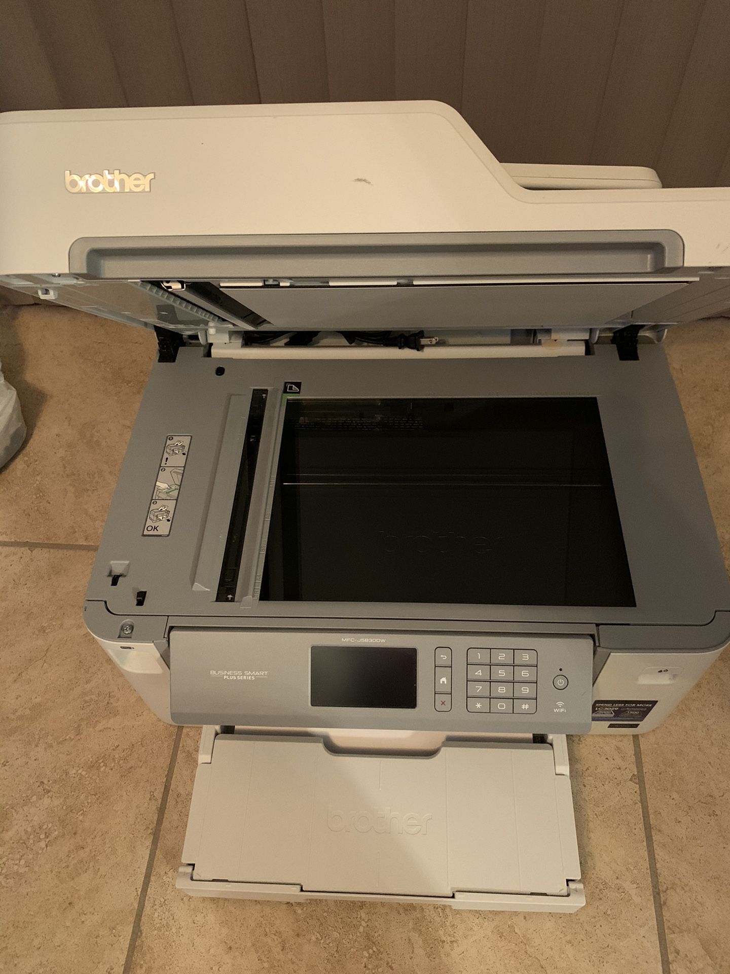 Brother MFCJ5830DW AllinOne Color Inkjet Printer, Wireless