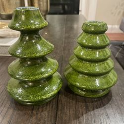 Crate & Barrel Trees Candle Holders 