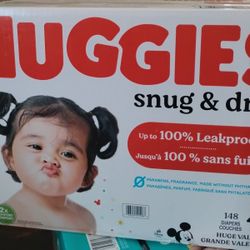 Huggies Size 4 Snug & Dry 148 Count Need Gone ASAP