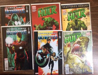 The Incredible Hulk and the Ultimates comic books!