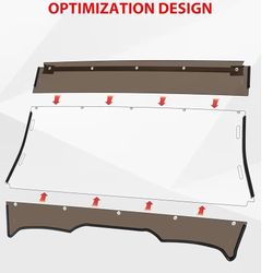SAUTVS Heavy Duty Combined Full Windshield for Yamaha YXZ1000R, Dustproof Durable Hard Coat Front Full Windscreen for 2019-2025 Yamaha YXZ 1000R 