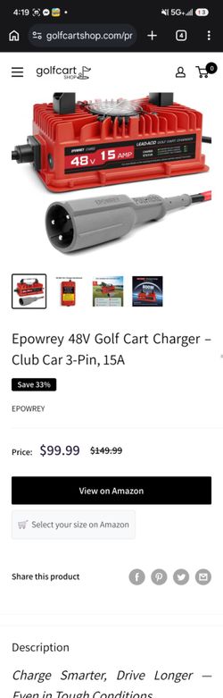 Epowrey Golf Cart Charger