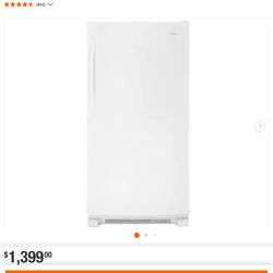 Whirlpool 19.7 cu. ft. Frost Free Upright Freezer in White