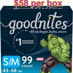 Goodnites Size S/M Boys