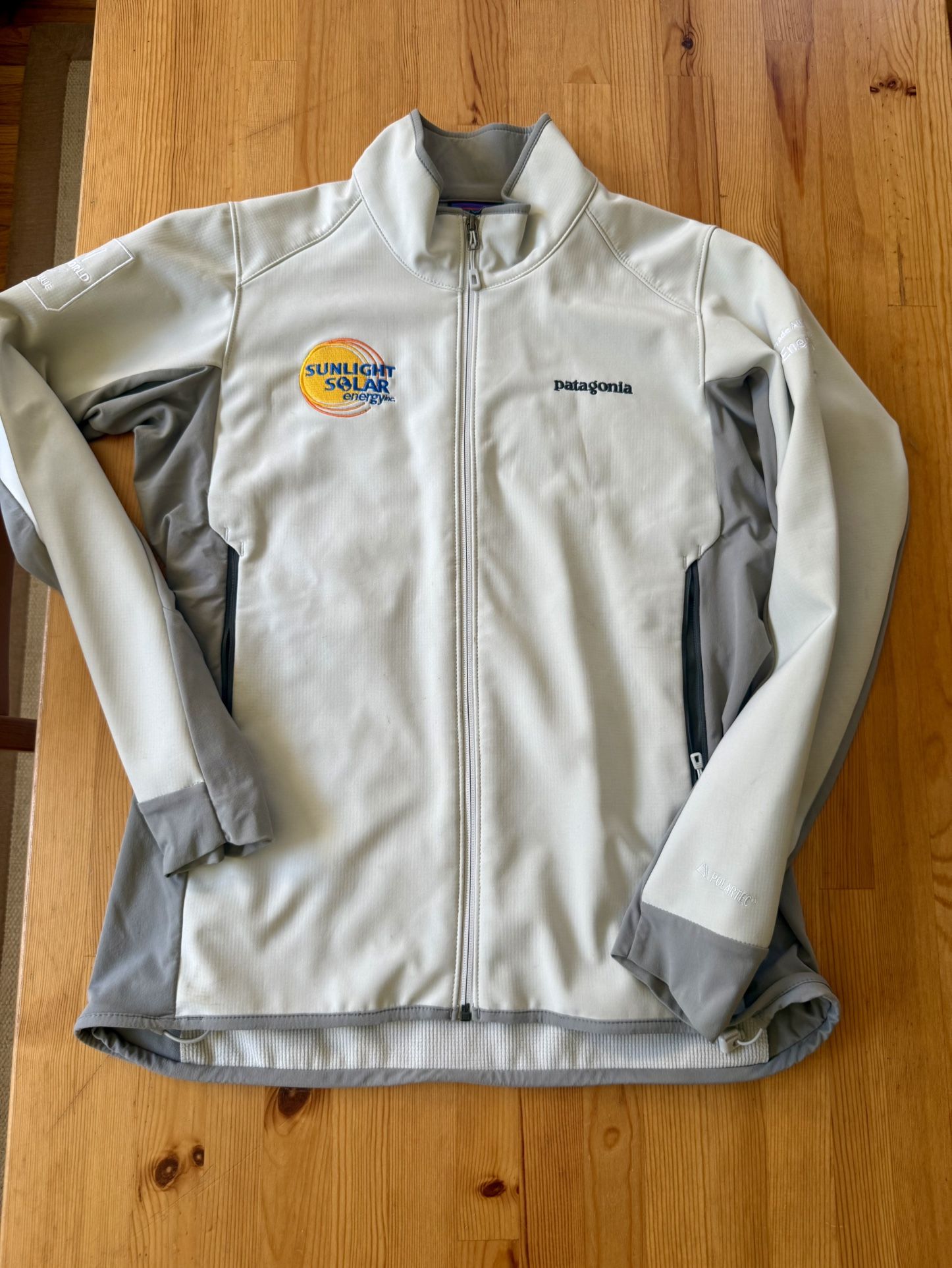 Patagonia Light Gray and Dark Gray Softshell Jacket