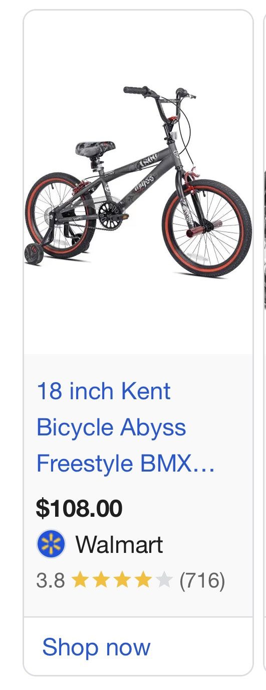 18" Kent Bicycle Abyss Freestyle BMX Bicycle, Fits Riders 3'2"-4'2", Gray, Child, Unisex