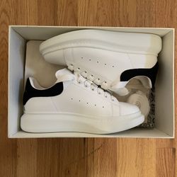 White Platform Designer Style Sneakers (Alexander McQueen Style) Size 10.5 New