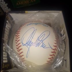 Lance Parish Autographed American League Baseball 