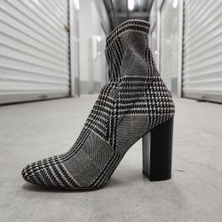 Aldo Taryn Houndstooth Sock Booties