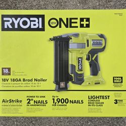 (Ryobi) 18-Gauge Cordless AirStrike Brad Nailer (Tool Only)

