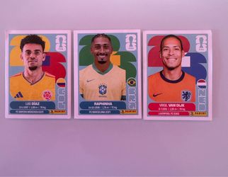 Panini FIFA 2026 Stickers – Díaz, Raphinha, Van Dijk